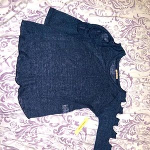 Cut out sleeve sweet Romeo long sleeve shirt